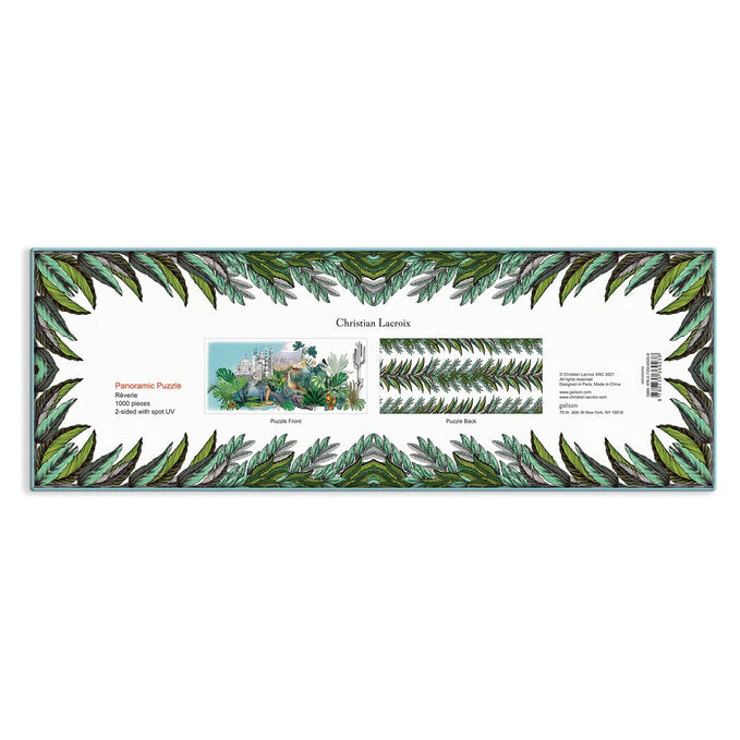 Christian Lacroix Heritage Collection Reveries 1000 Piece Panoramic Puzzle box back