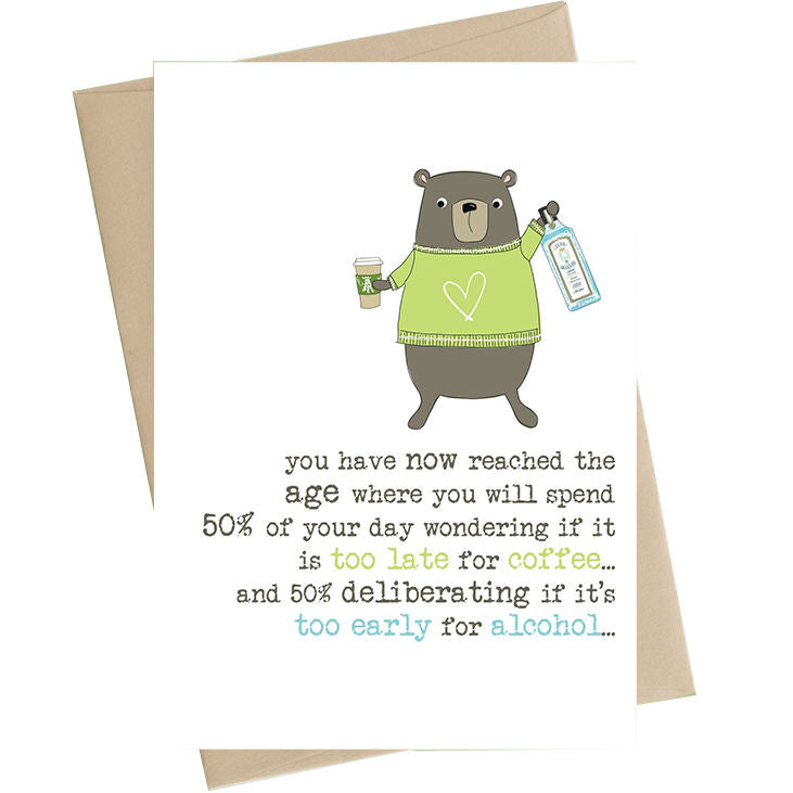 Coffee and Alcohol Card WW671