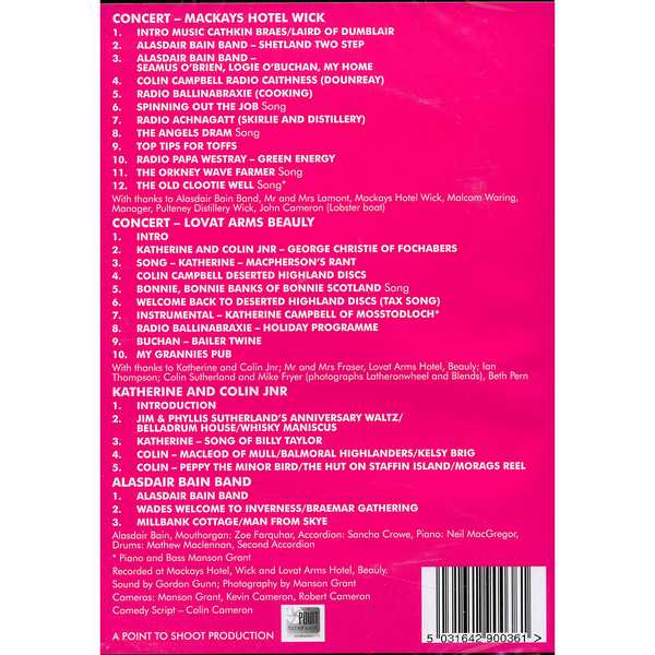 Colin Campbell - Local Radio Volume 15 DVD CCRD015 back