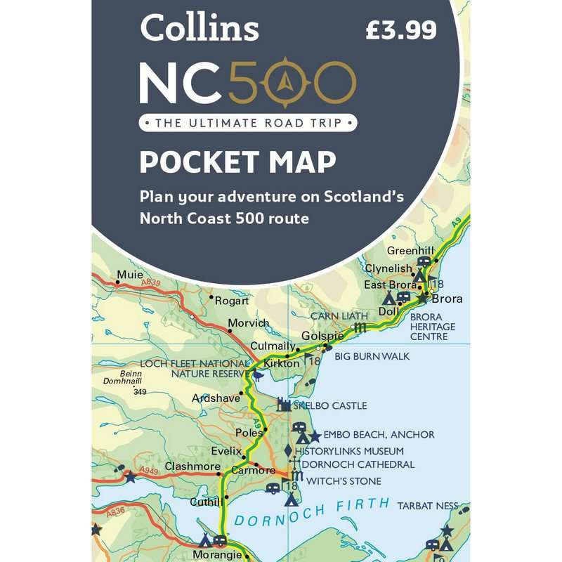 Collins NC500 Pocket Map front cover