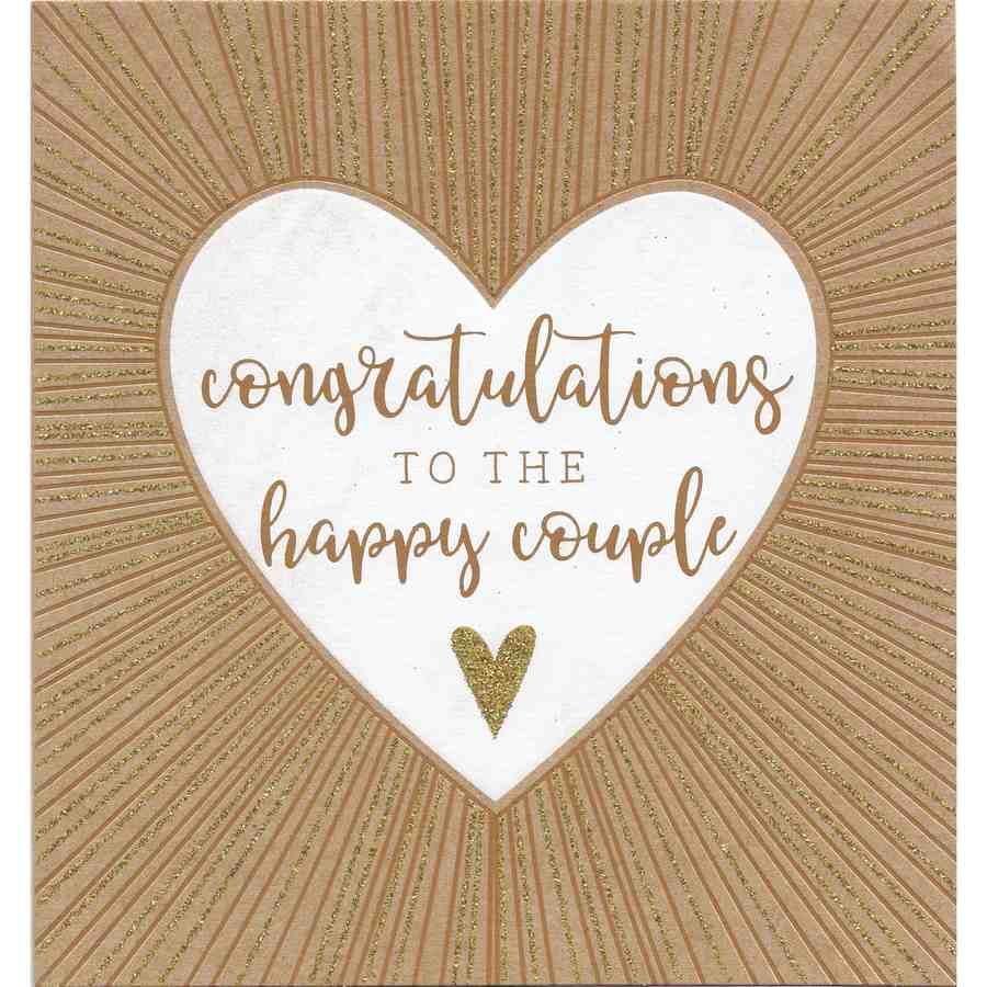 Congratulations To The Happy Couple card