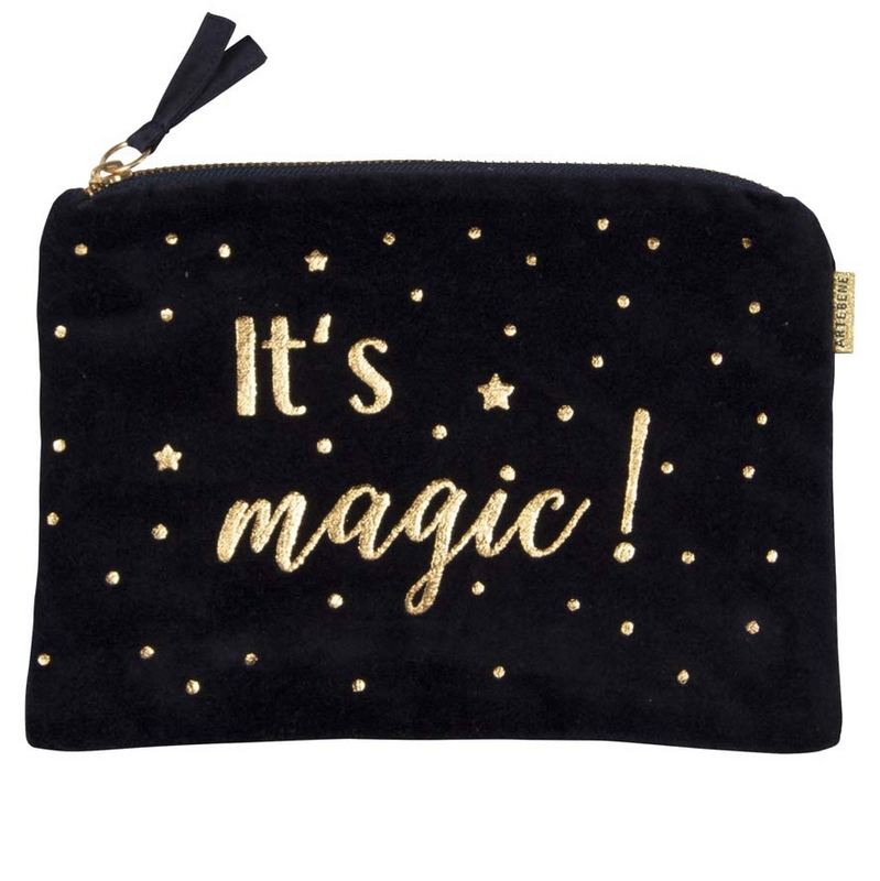 Cosmetics Bag Blue Velvet 240682 front