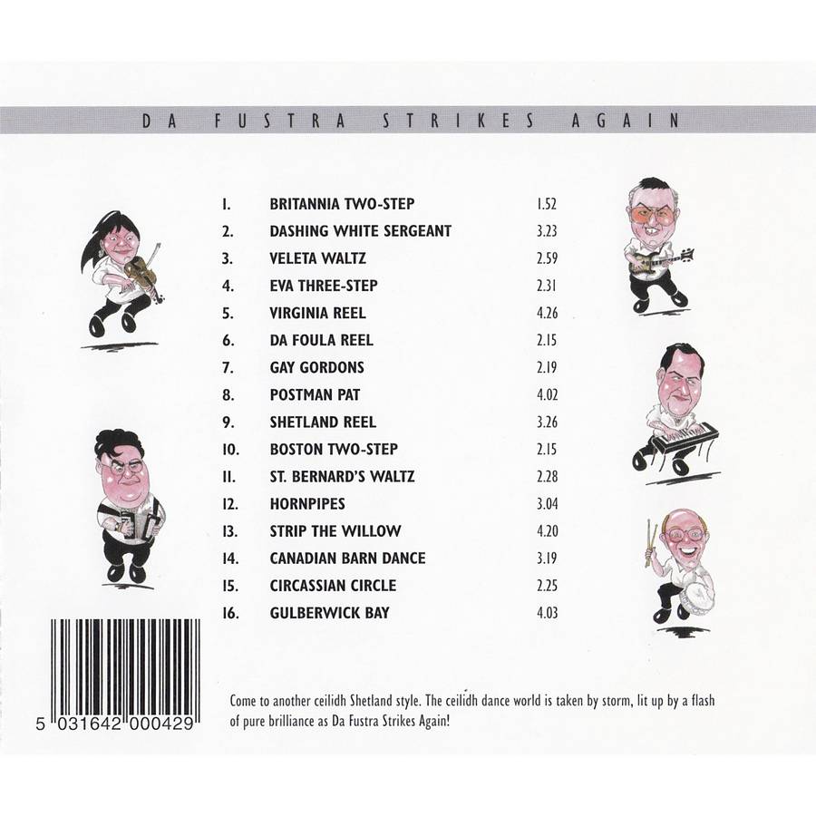 Da Fustra - Strikes Again CD inlay track list
