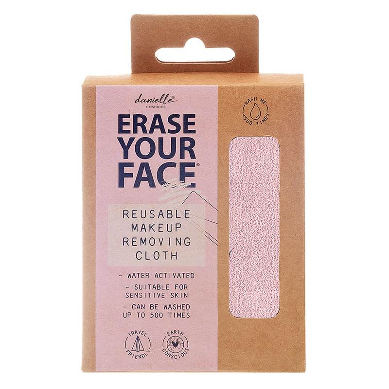 Danielle Creations  Erase Your Face Make-up Removal Cloth Pink EYF0002PK in box