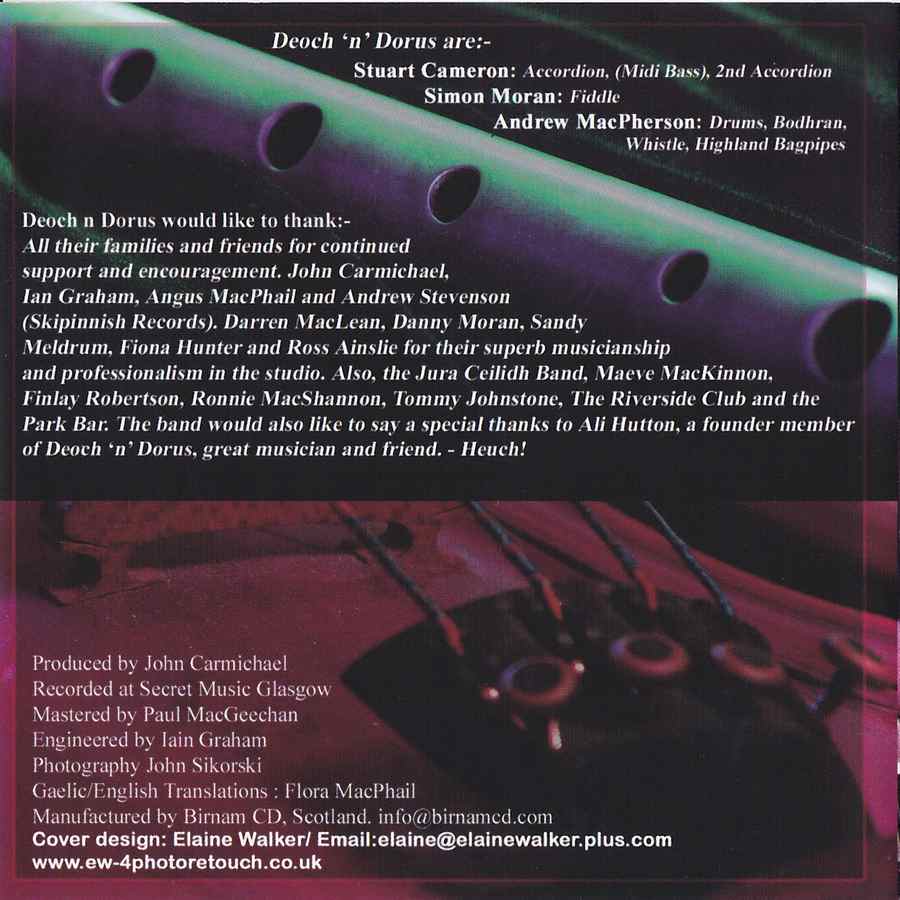 Deoch 'N' Dorus - Deoch 'N' Dorus SKIPCD06 back