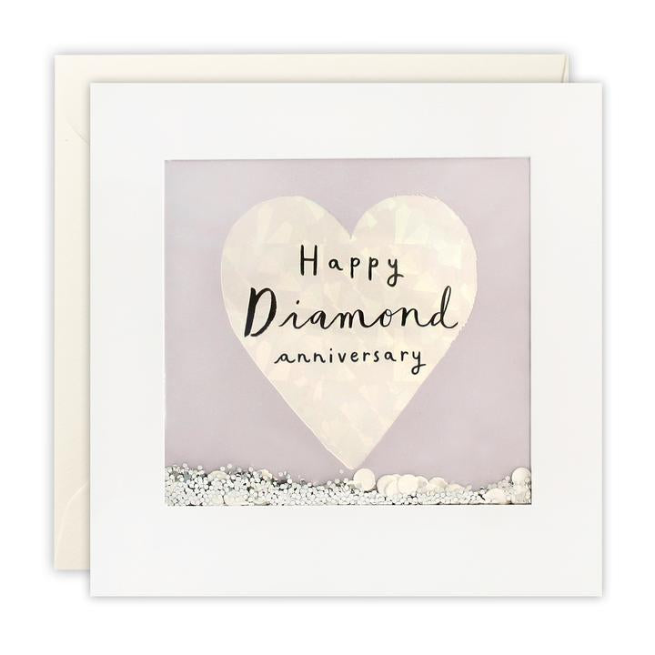 Diamond Anniversary Foiled Shakies Card PT2897