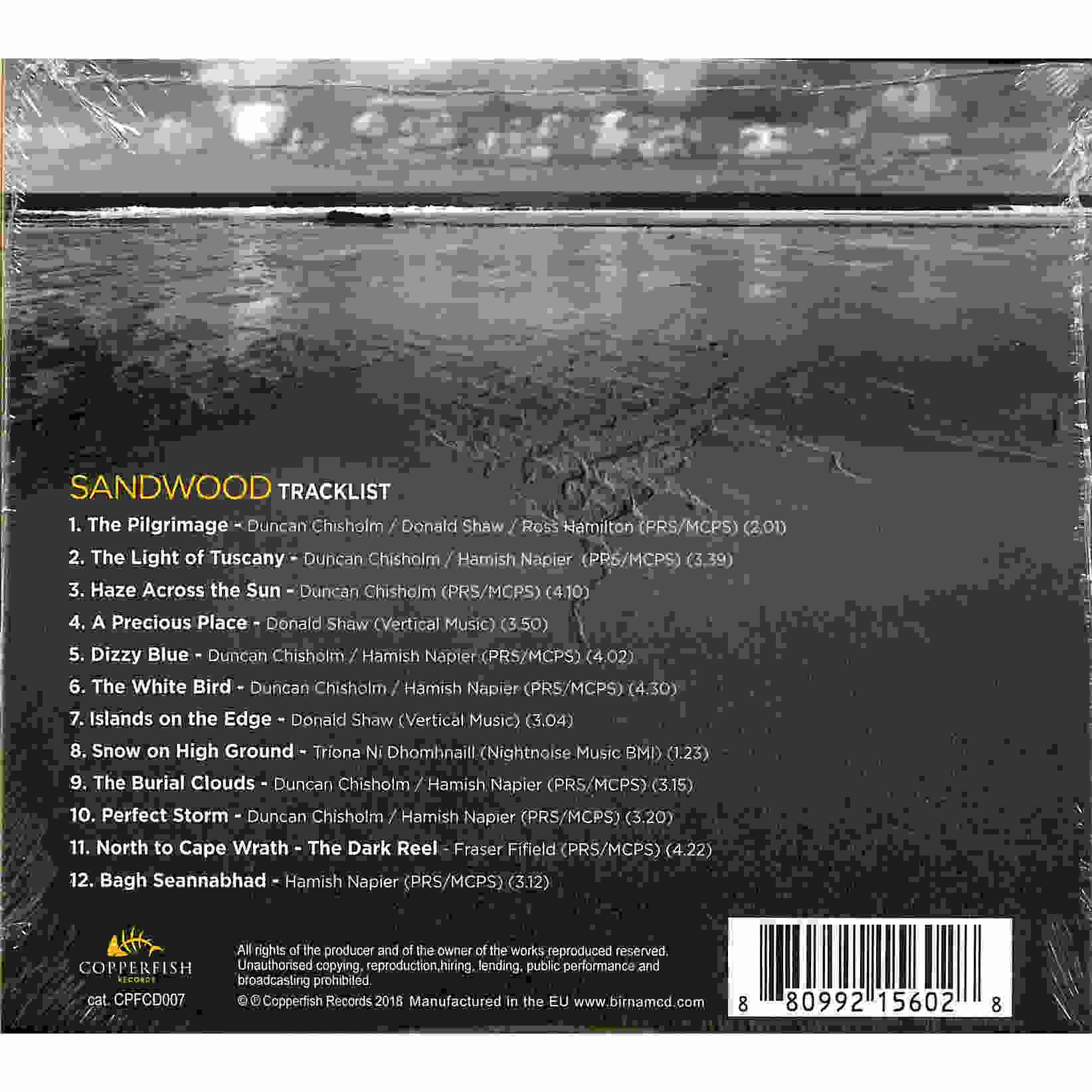 Duncan Chisholm Sandwood CD back