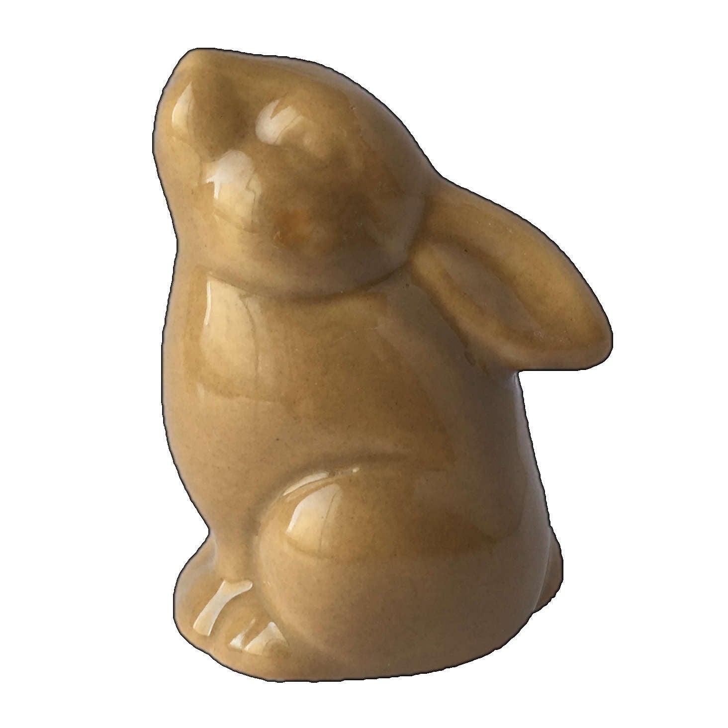 Porcelain Rabbit Brown ears down side