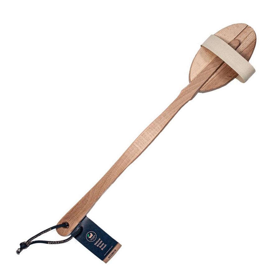 Eco Bath London Natural Soft Bristle Body Brush ECOB019 back