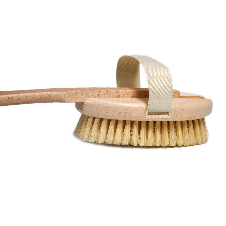 Eco Bath London Natural Soft Bristle Body Brush ECOB019 close-up