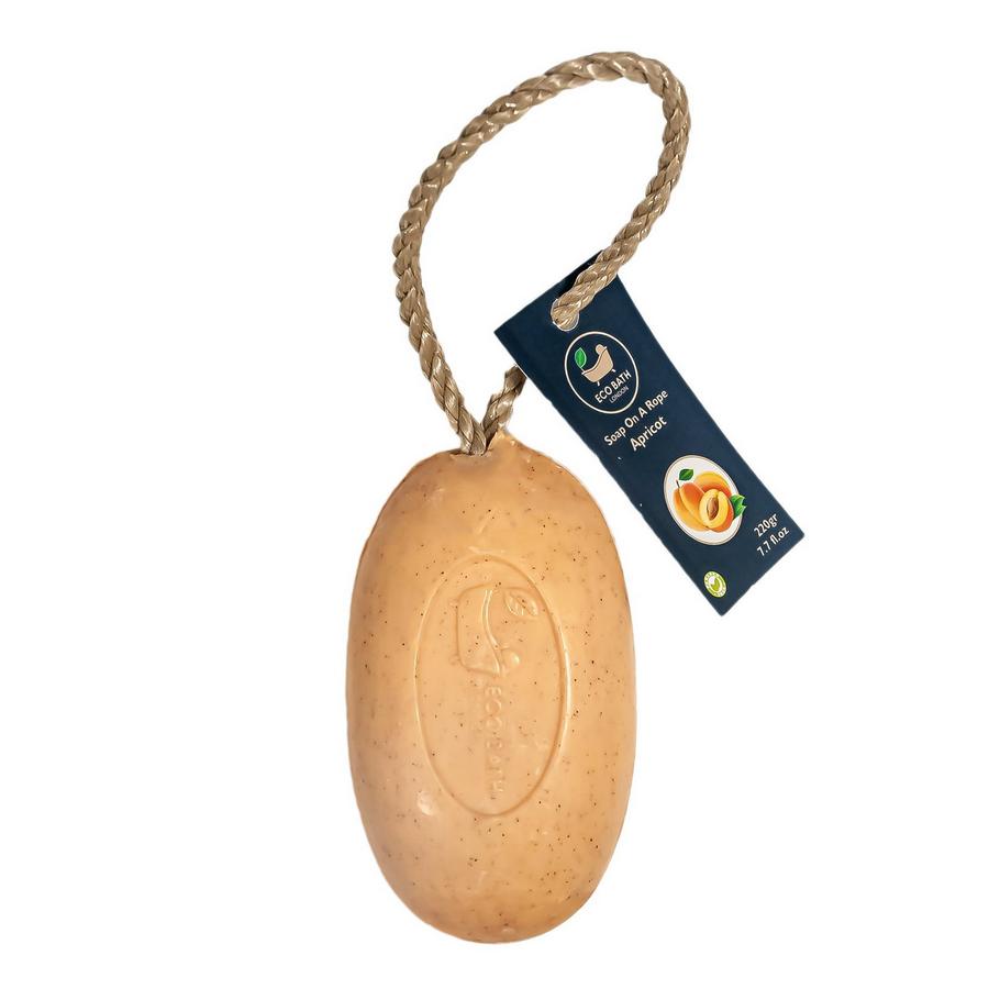 Eco Bath London Organic Soap On A Rope - Apricot