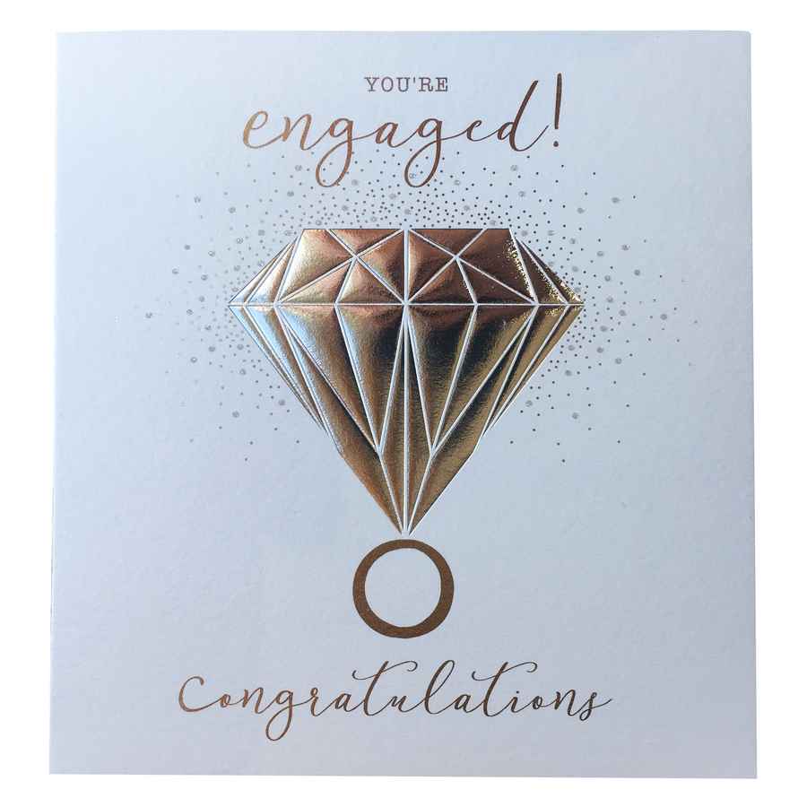 Engagement Card You're Engaged Congratulations front