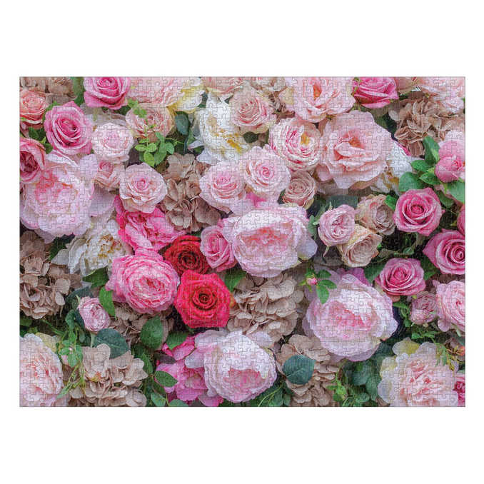 English Roses 1000 Piece Jigsaw Puzzle completed