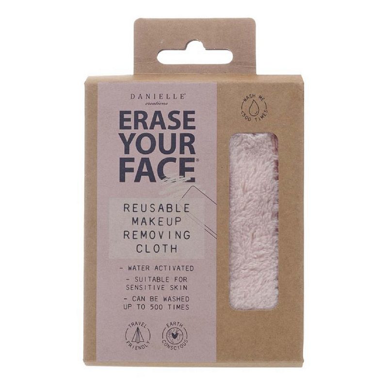 Erase Your Face Eco Makeup Removing Cloth Pastel Pink in box