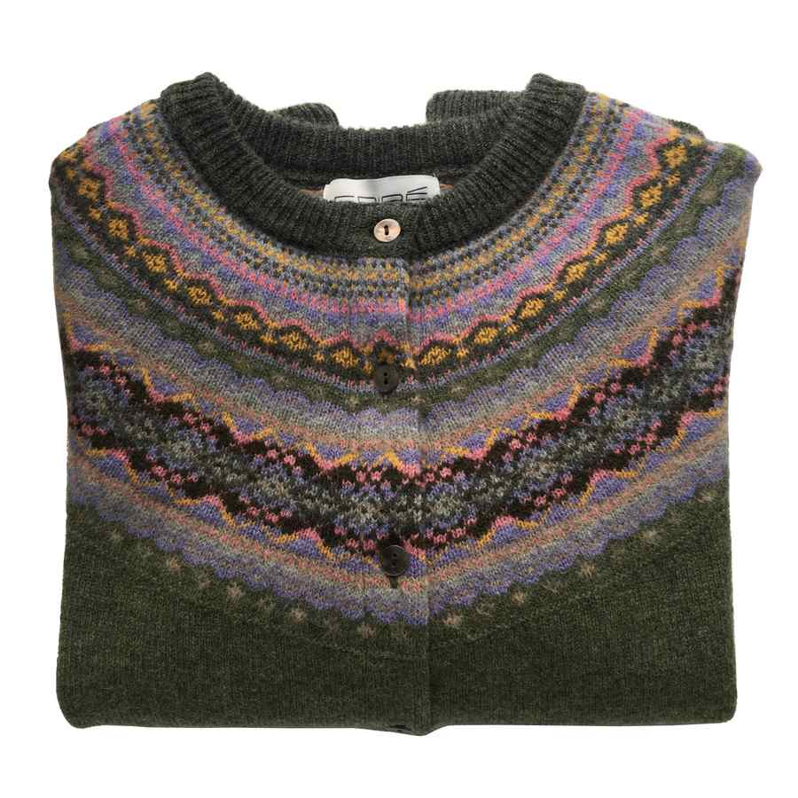 Eribe Alpine Cardigan in Landscape folded