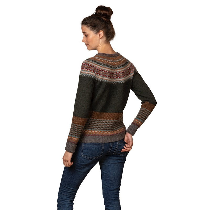 Eribe Knitwear Alpine Cardigan Bracken C3735 on model back