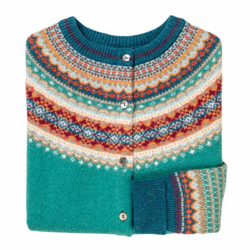 Eribe Knitwear Alpine Cardigan Emerald C3735 main