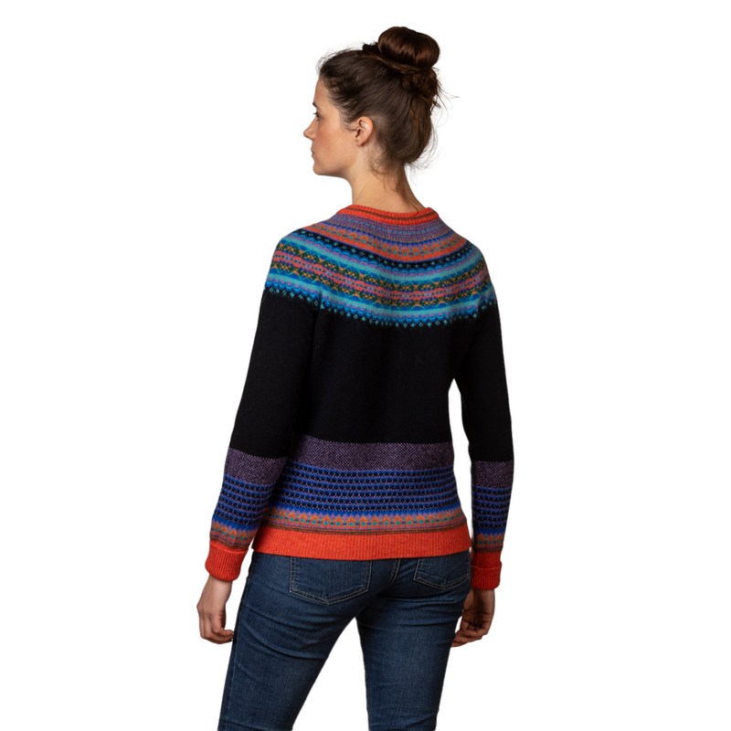 Eribe Knitwear Alpine Cardigan Enchanted C3735 on model back