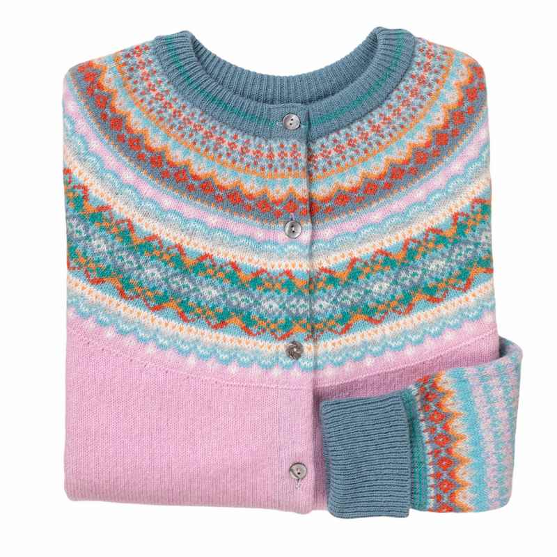 Eribe Knitwear Alpine Cardigan in Blossom folded showing cuff