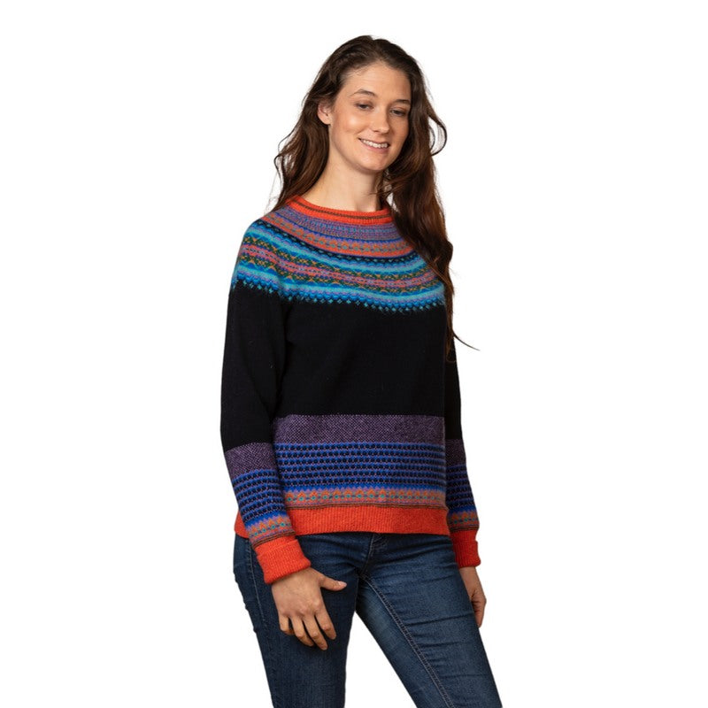 Eribe Knitwear Alpine Sweater Enchanted P3974 on model front