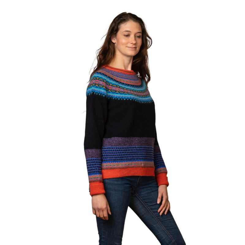 Eribe Knitwear Alpine Sweater Enchanted P3974 on model side