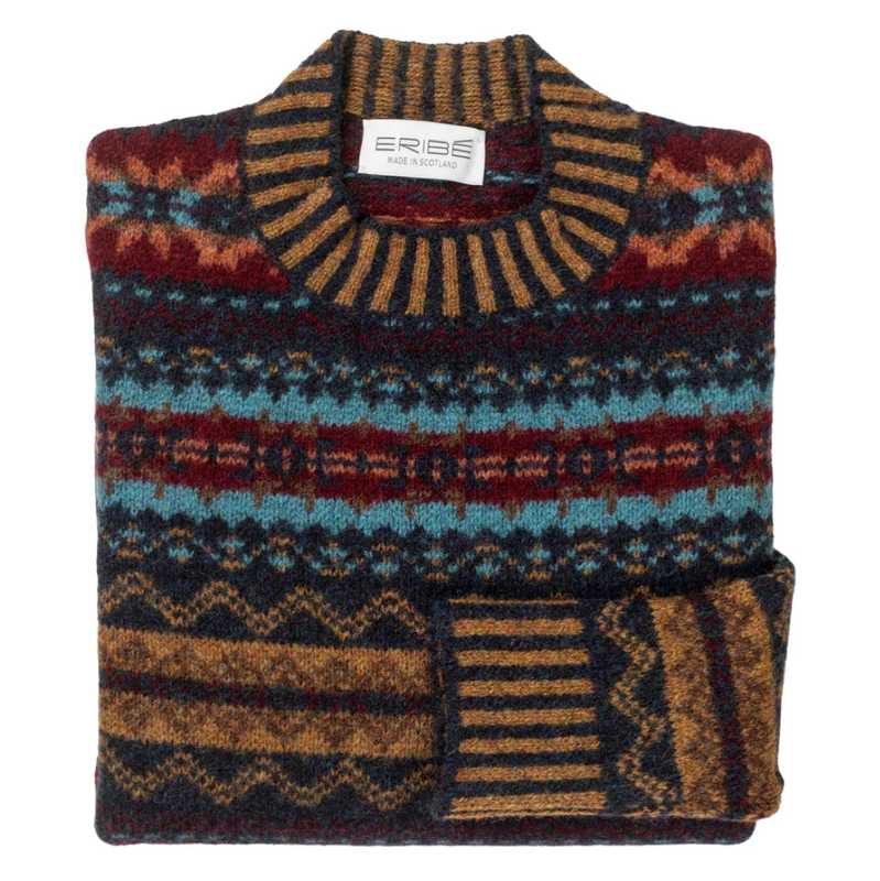 Eribe Knitwear Brodie Sweater Bracken P4196 folded