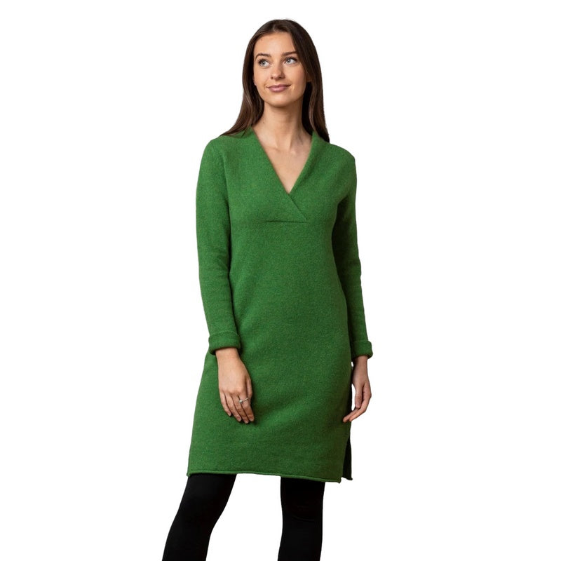 Eribe Knitwear Corry Dress Watercress D4126 front