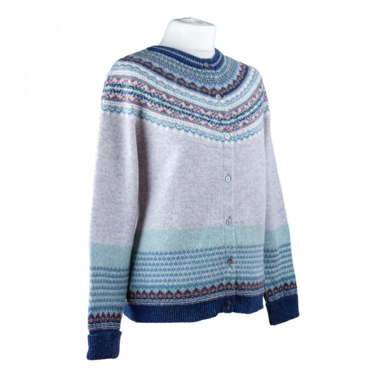 Eribe Alpine Cardigan in Arctic on mannequin