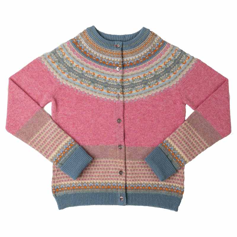 Eribe Alpine Cardigan in Nougat layflat