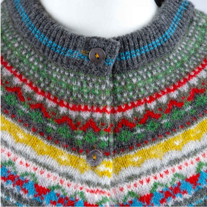 Eribe Alpine Cardigan in Picalilli detail