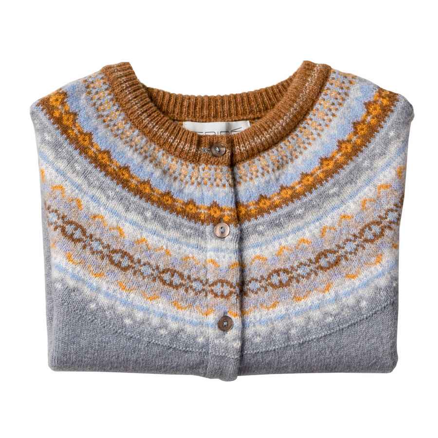 Eribe Knitwear Alpine Short Cardigan Mirage C4071