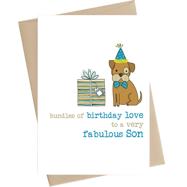 Fabulous Son Birthday Card WW719