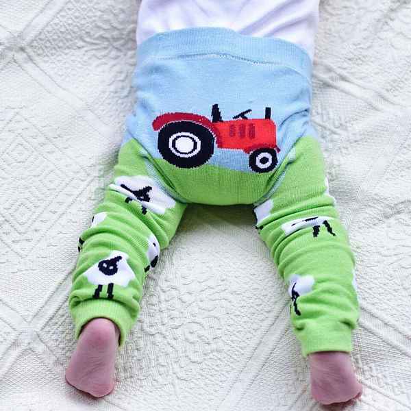 Farmyard leggings on baby