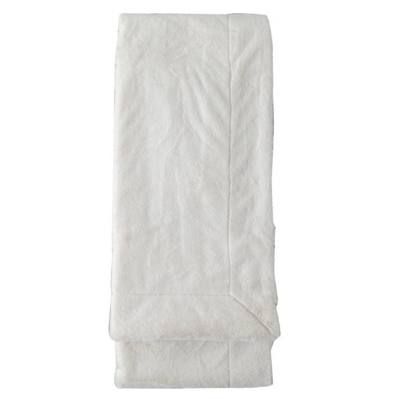Faux Fur Throw Cream Large 5059413672521 folded