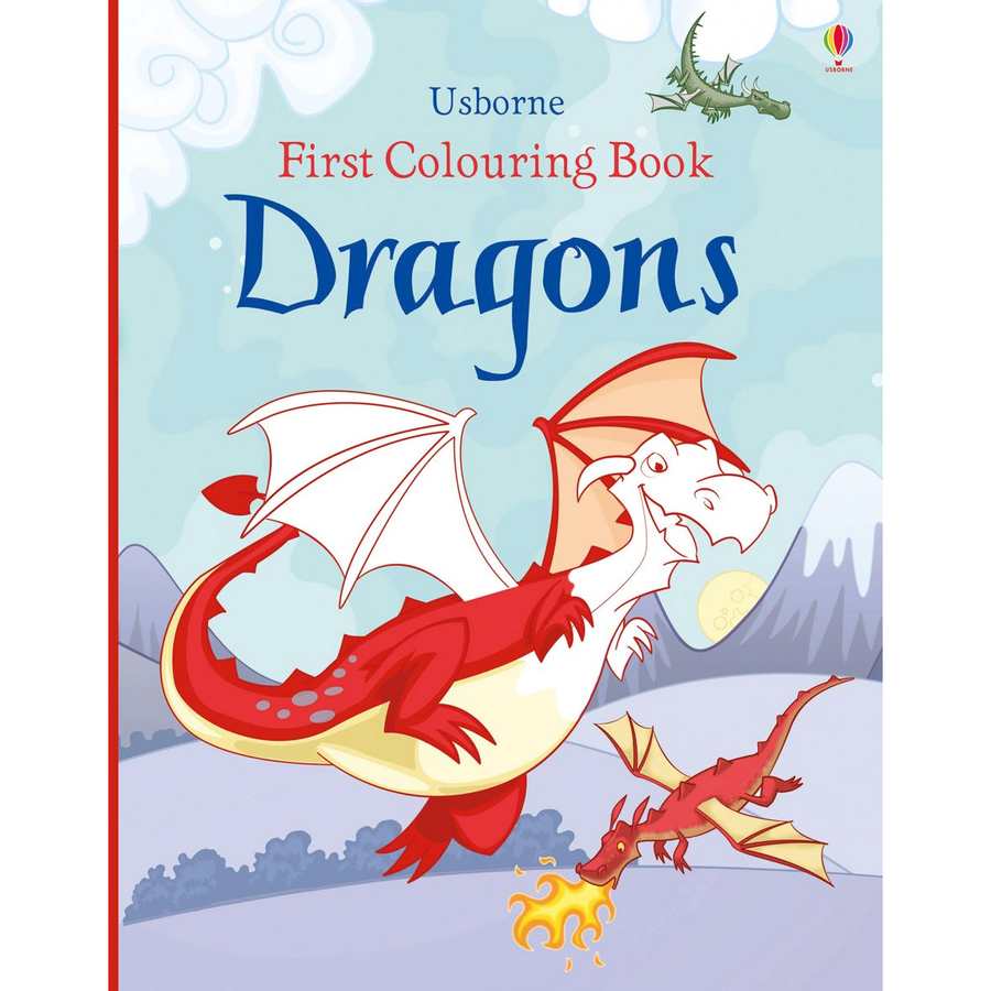 First Colouring Book Dragons front
