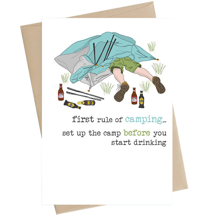 First Rule of Camping Card WW682