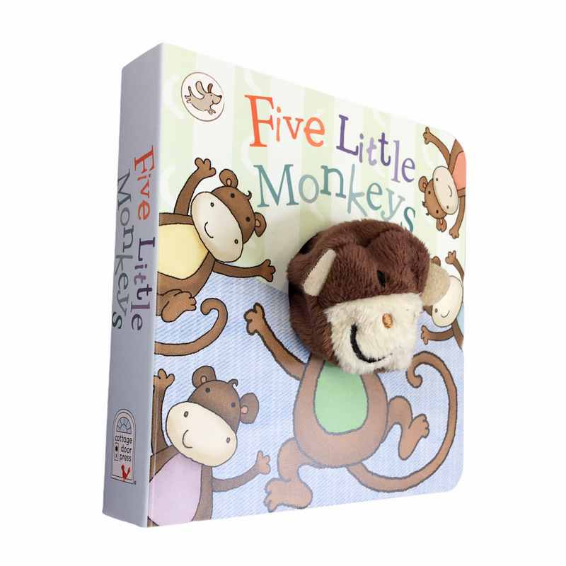 Five Little Monkeys Chunky Book with Finger Puppet angled