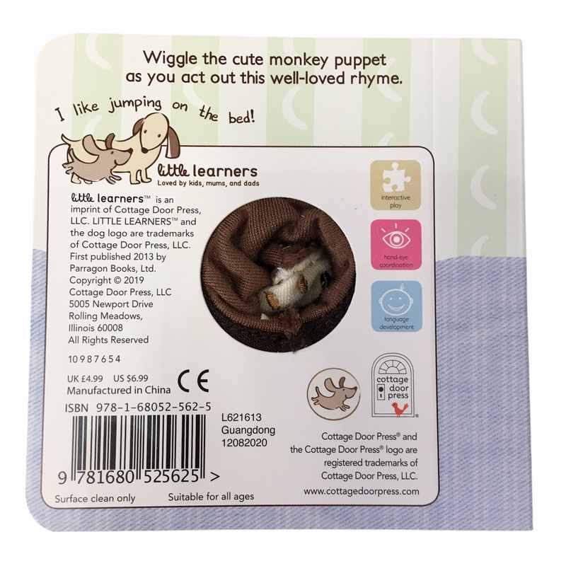 Five Little Monkeys Chunky Book with Finger Puppet back