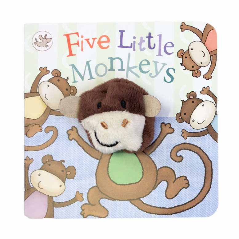 Five Little Monkeys Chunky Book with Finger Puppet front