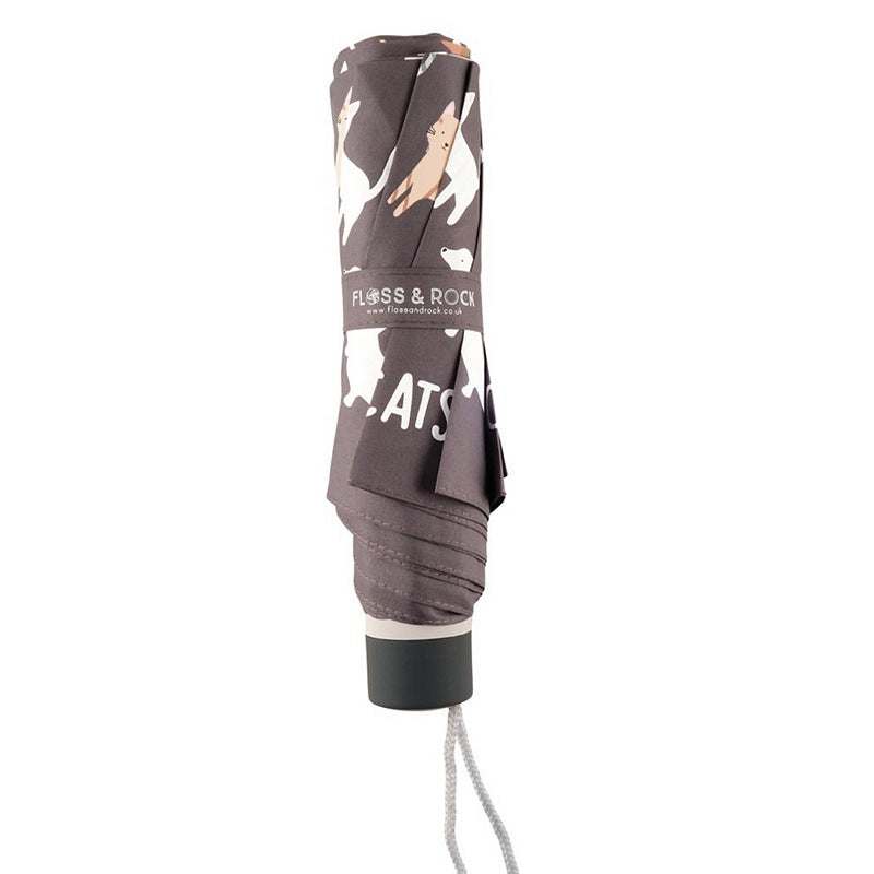 Floss & Rock Colour Changing Umbrella Cats & Dogs 40P3608 folded