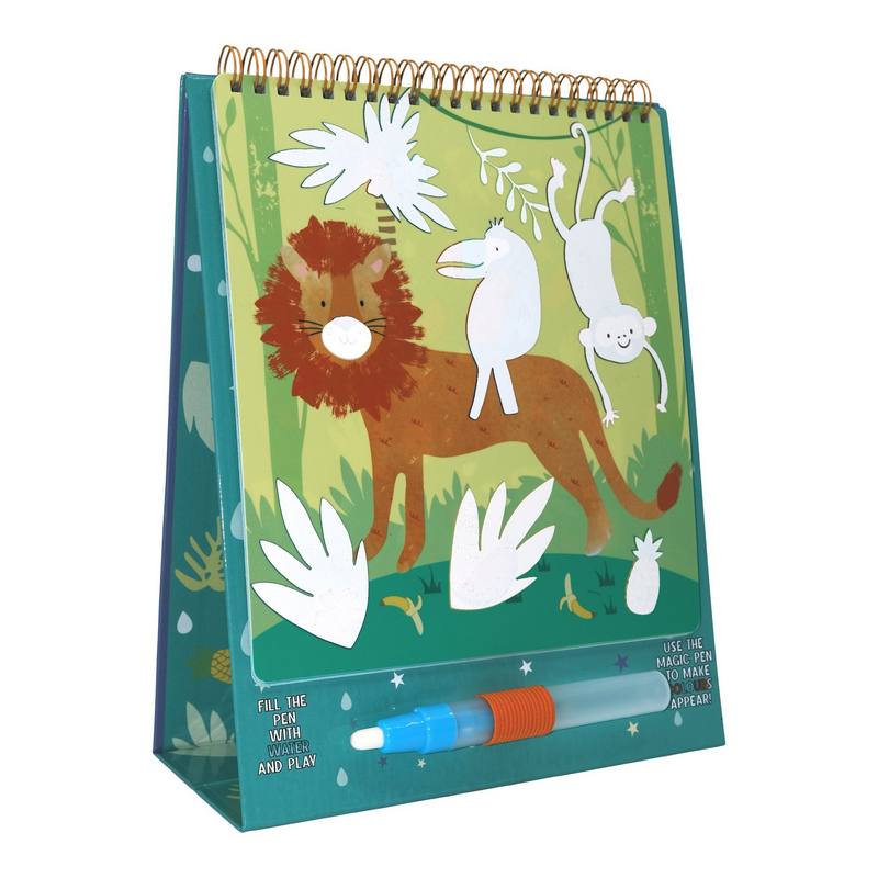 Floss & Rock Magic Water Colour-in Pad Jungle 43P6393 inside