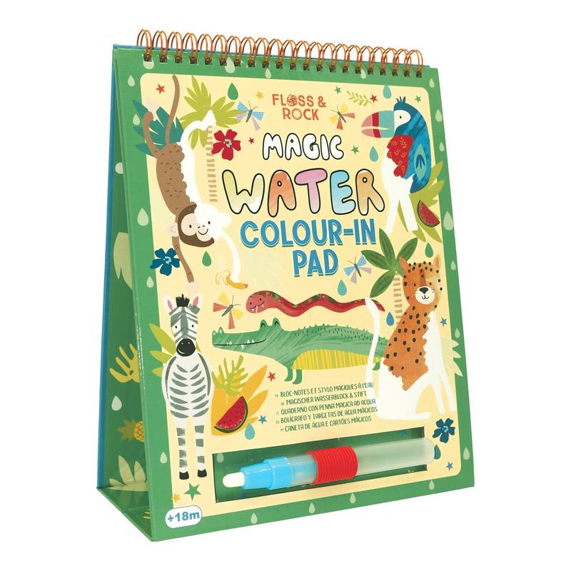 Floss & Rock Magic Water Colour-in Pad Jungle 43P6393 front