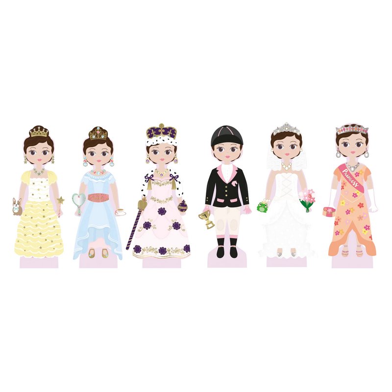 Floss & Rock Magnetic Dress Up Princess Charlotte 39P3501 outfits
