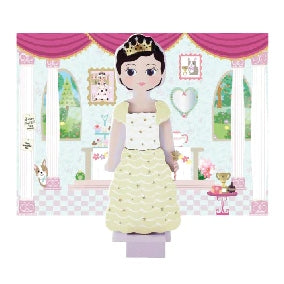 Floss & Rock Magnetic Dress Up Princess Charlotte 39P3501 with backdrop