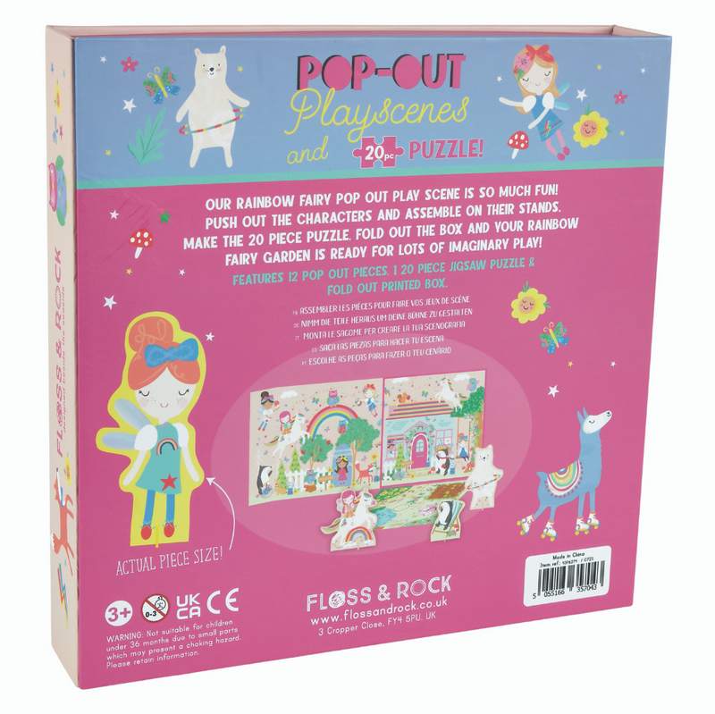 Floss & Rock Pop Out Playscene Rainbow Fairy 43P6374 back