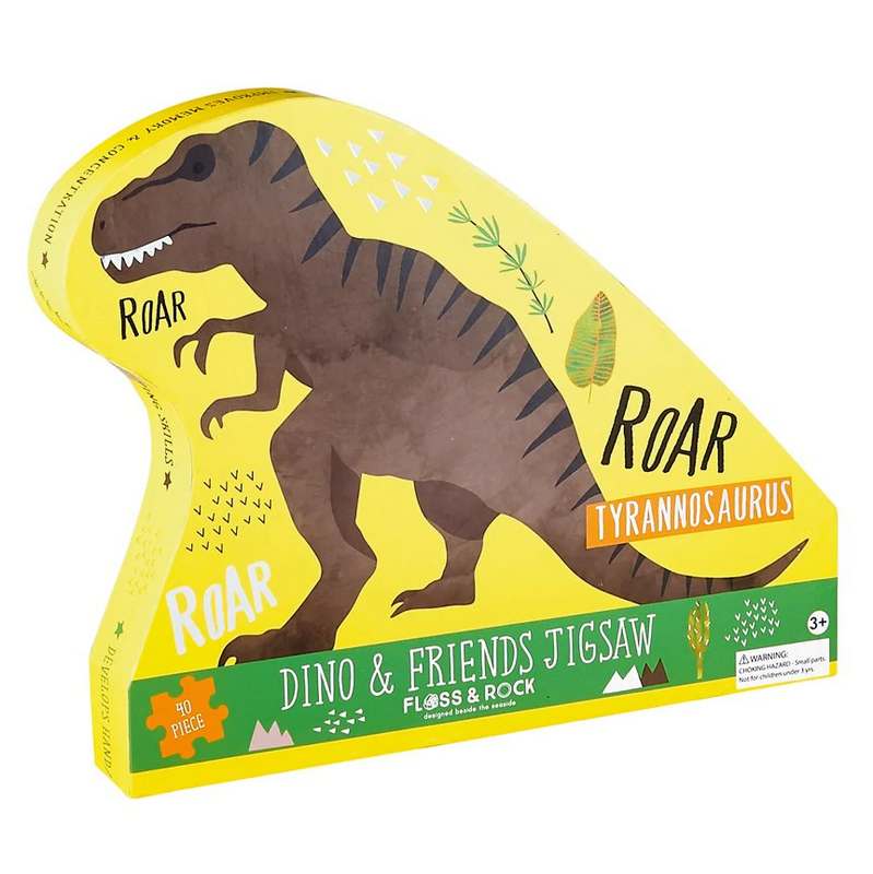Floss and Rock Dinosaur Jigsaw 40 Piece 37P3105 box