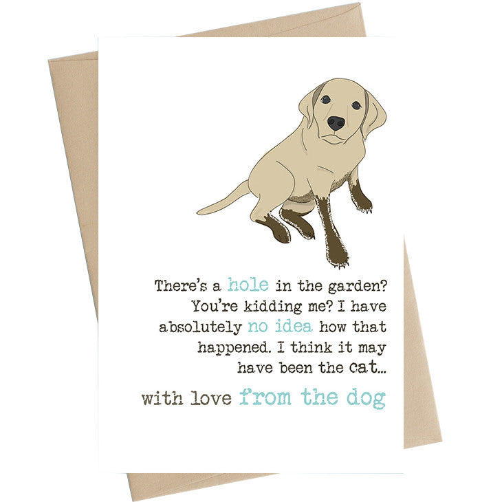 From The Dog - Hole In The Garden Card WW580