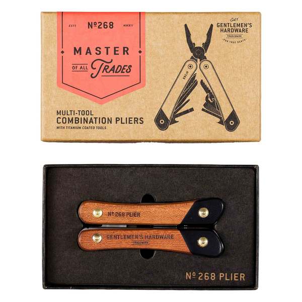 Gentleman's Hardware Plier Multi-tool Acacia Wood & Tatanium GEN268