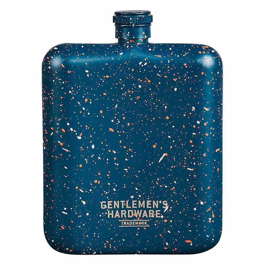 Gentlemen's Hardware Blue Speckled Hip Flask main