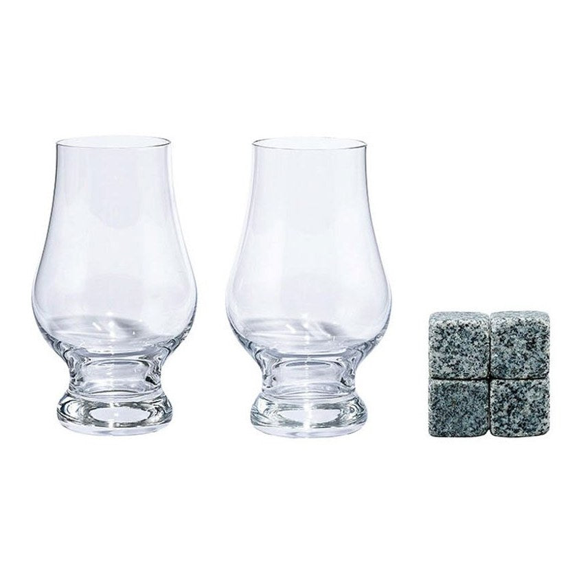 Gentlemen's Hardware Whisky Lover Set Contents - glasses and chillers